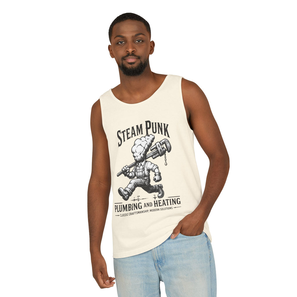 Steam Punk Plumbing & Heating Tank Top — Vintage Plumber Graphic Tank