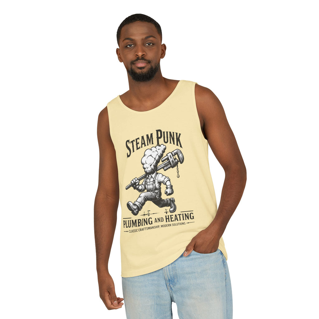 Steam Punk Plumbing & Heating Tank Top — Vintage Plumber Graphic Tank